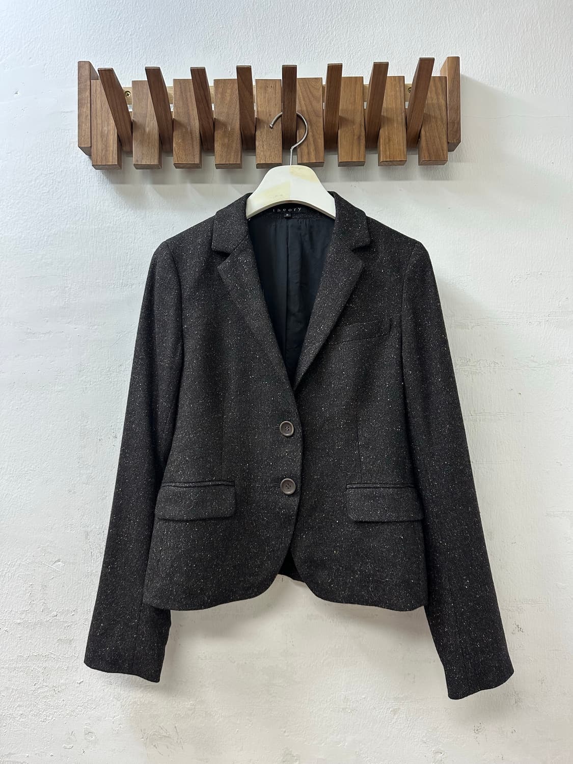 Theory 띠어리 보카시 울 실크 혼방 블렌드 트위드 숏 코트 자켓 상품이미지2