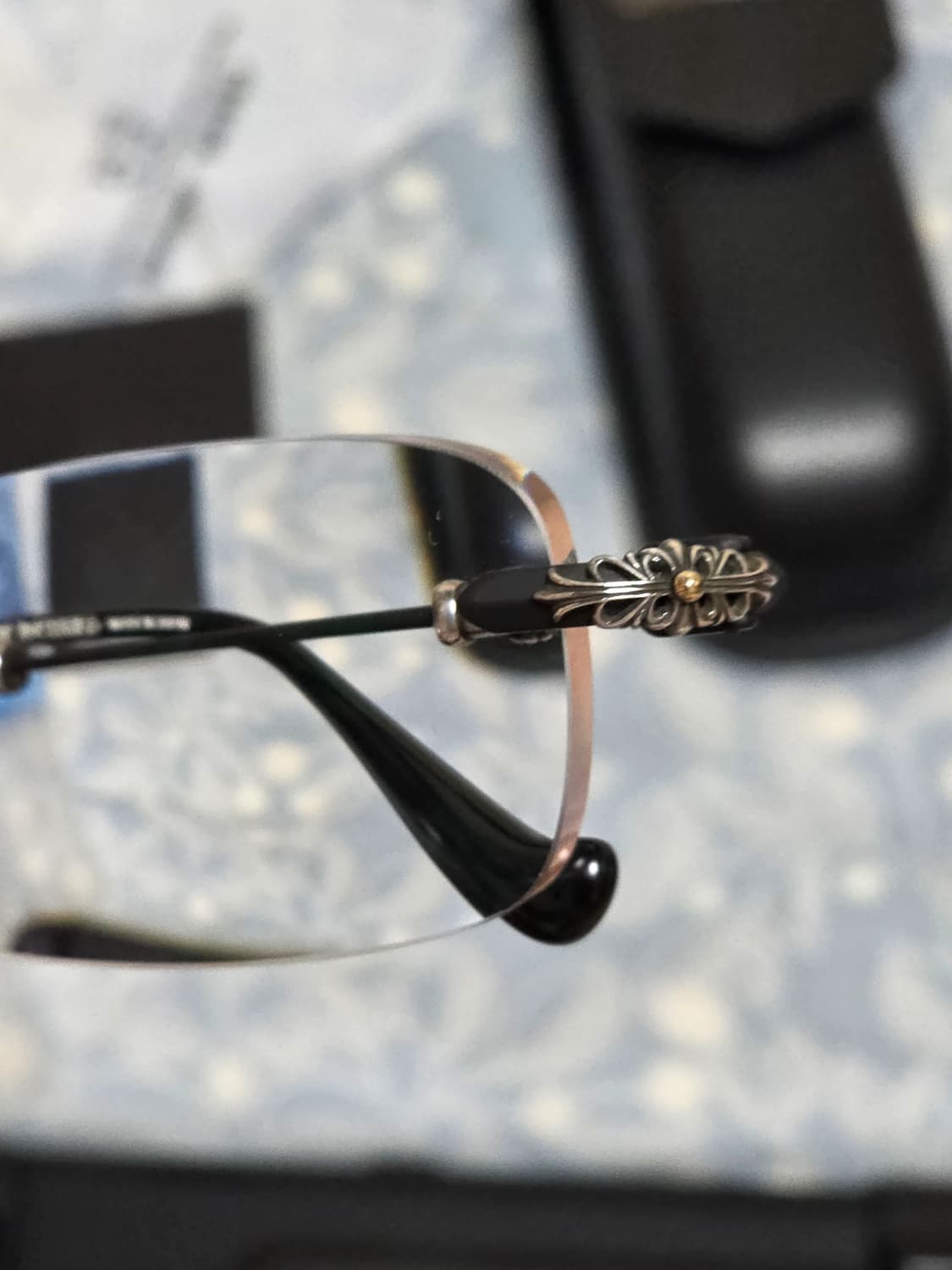 크롬하츠 필스3 매트블랙 MBK 무테 안경 상품이미지4