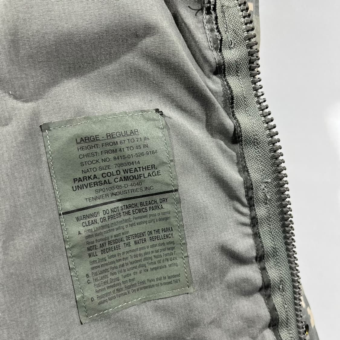 [Military] Tennier Inderstries  고어텍스 파카 상품이미지7