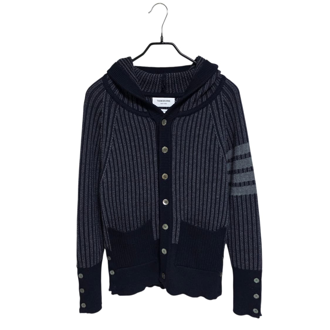 톰브라운 4바 후드 니트 가디건 상품이미지1
