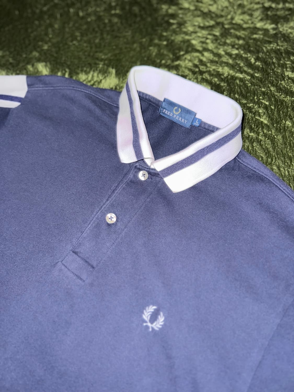 [L] 프레드 페리 샘플 MADE IN JAPAN 폴로 티셔츠 네이비 상품이미지2