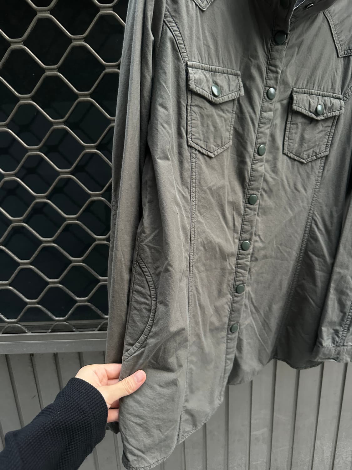 Vintage high neck buttoned jacket 상품이미지4
