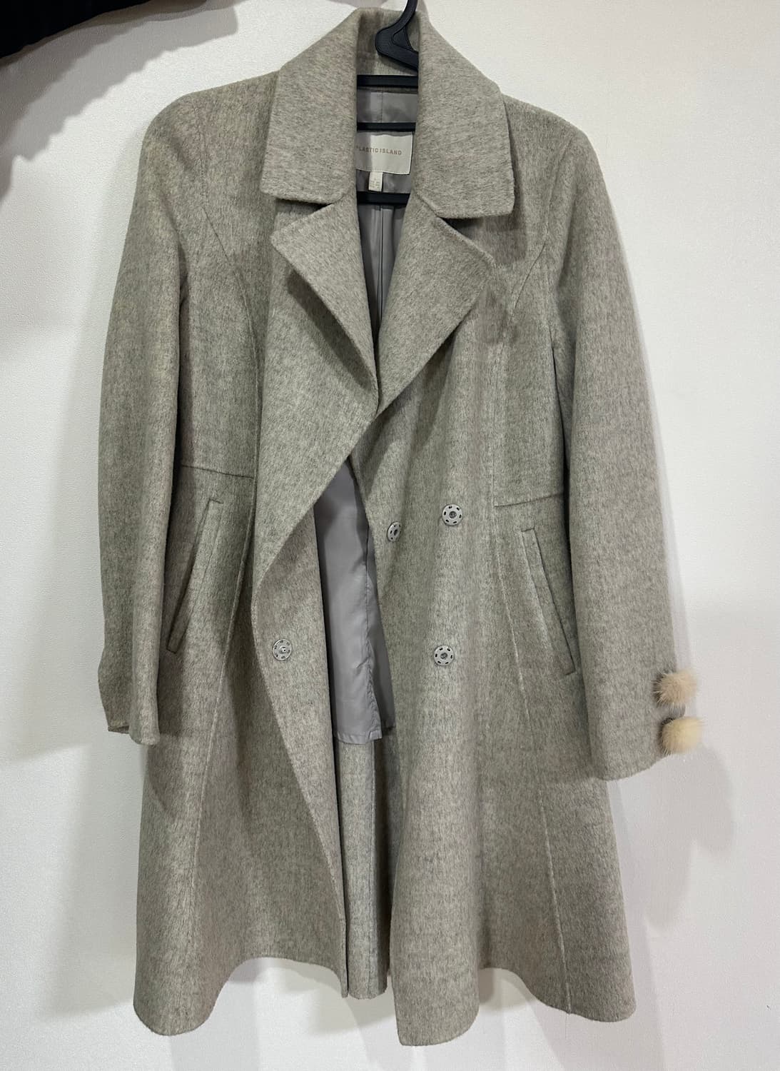 플라스틱 아일랜드 울90 코트 상품이미지2