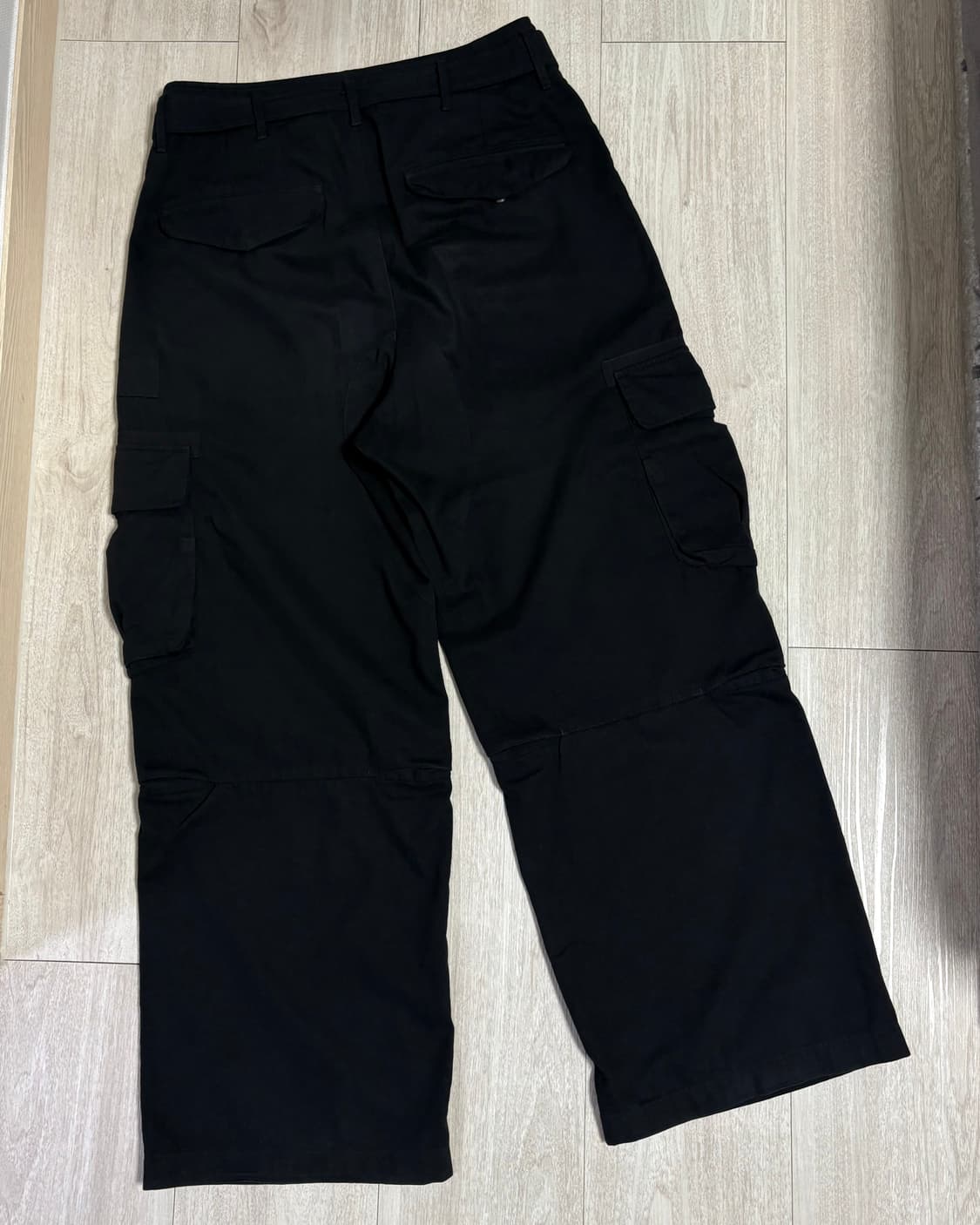 [2]폴리테루 벨티드 카고 팬츠 블랙 상품이미지4