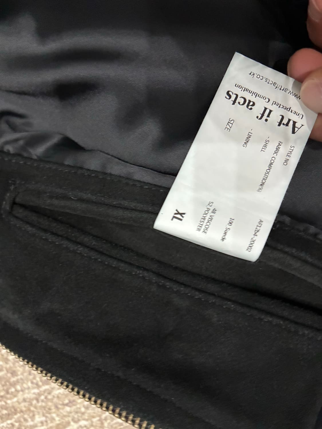 아트이프액츠 스웨이드 디트로이트 자켓 상품이미지3