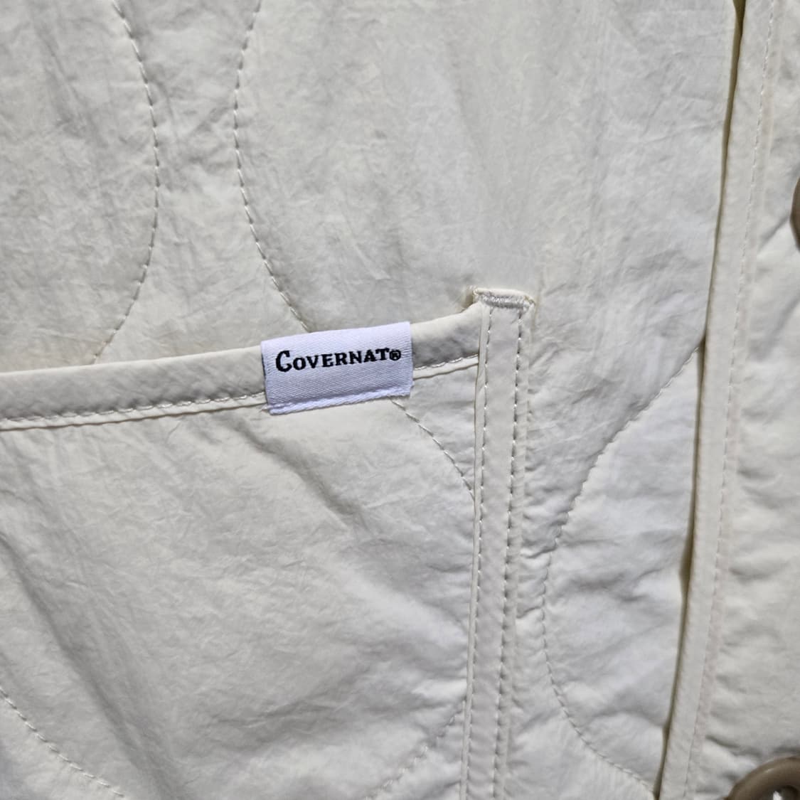 커버낫 숏 퀄팅 자켓 에크루  상품이미지5