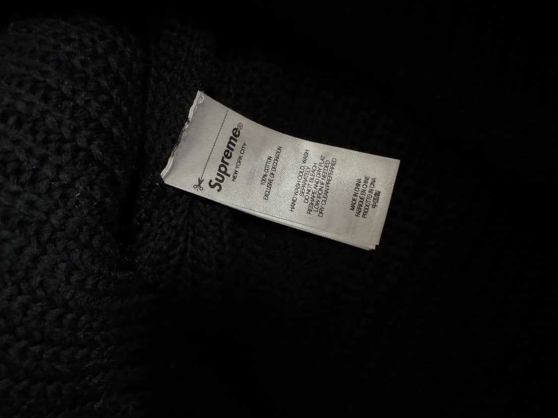 [L] supreme ribbed sweater 블랙 상품이미지4