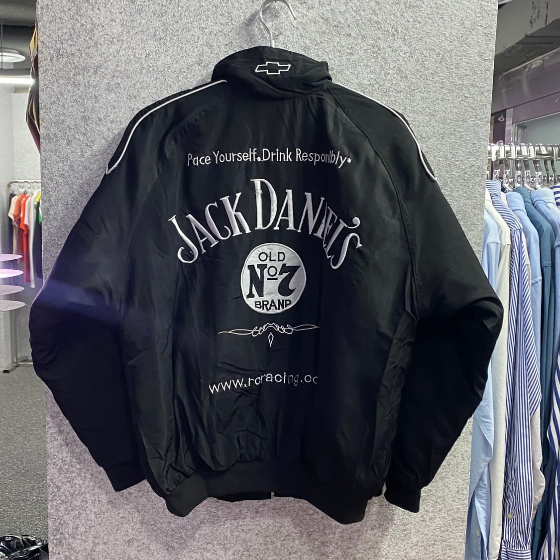 잭다니엘 멀티패치 레이싱 점퍼 B3256 상품이미지4