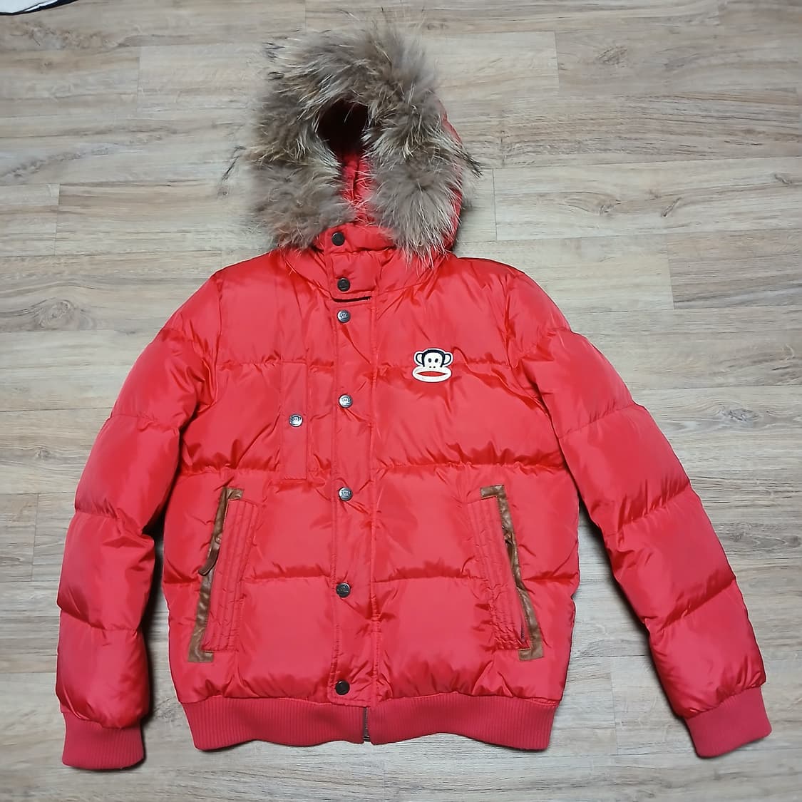 y2k 폴프랭크 원숭이 오리털 패딩 다운 자켓 겨울 상품이미지2