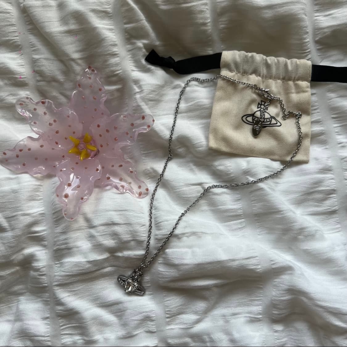 비비안웨스트우드 아카이브 아리엘라 하트 orb 팬던트 목걸이 상품이미지2