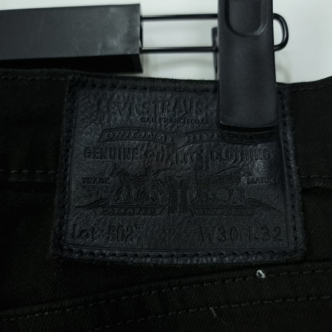 [리바이스] 프리미엄 502 슬림 스트레이트 블랙진 M20016 상품이미지8