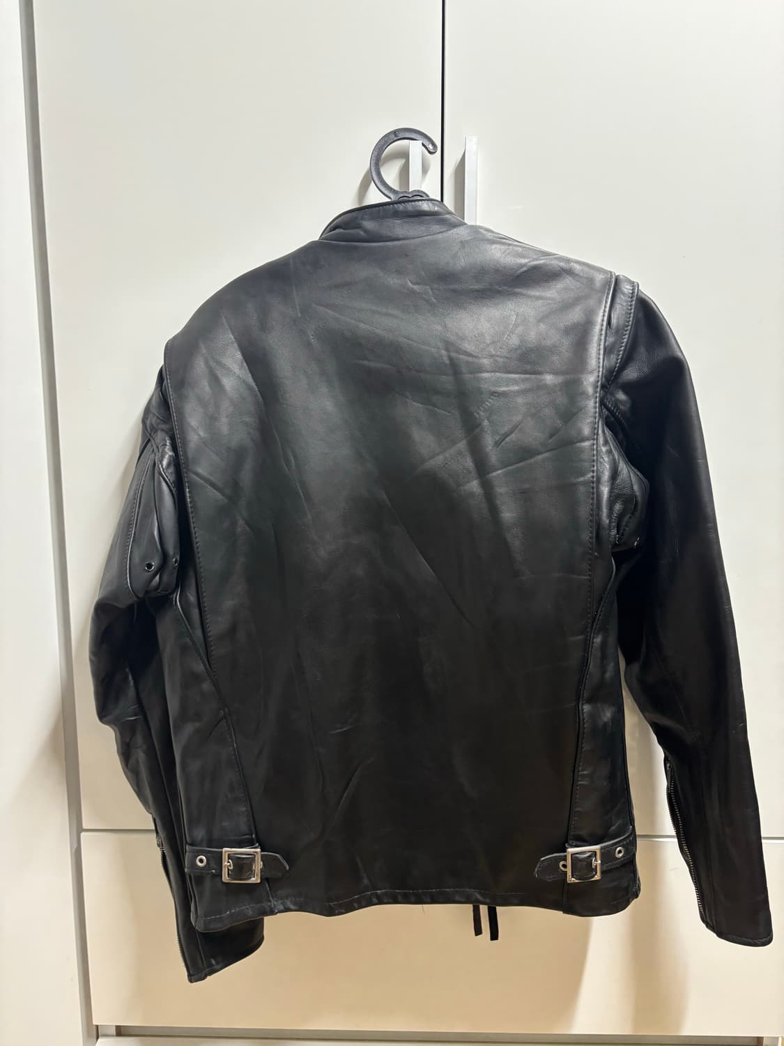 (36) 쇼트 싱글레더자켓 상품이미지2