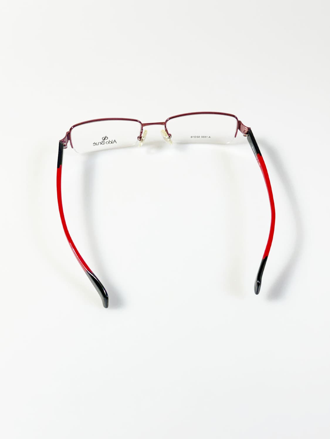 ALDO BRUE 반무테 스퀘어 메탈 프레임 빈티지 안경 상품이미지5