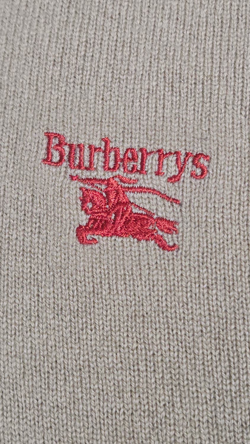 (착샷) 버버리 니트 베스트 조끼 기마로고 상품이미지4
