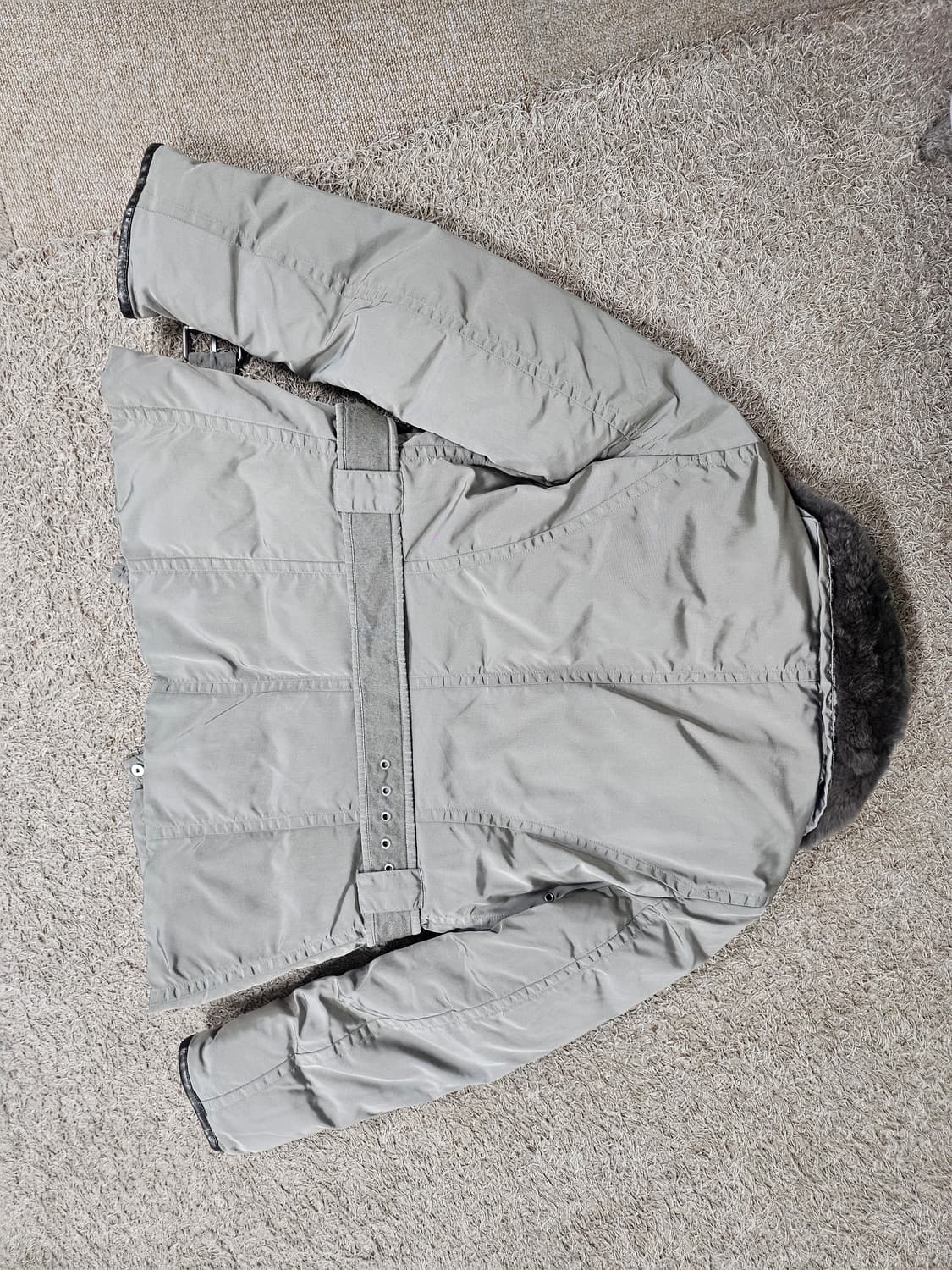 정품(55-66)막스마라 위켄드 벨티드 트리밍 구스 자켓 상품이미지7