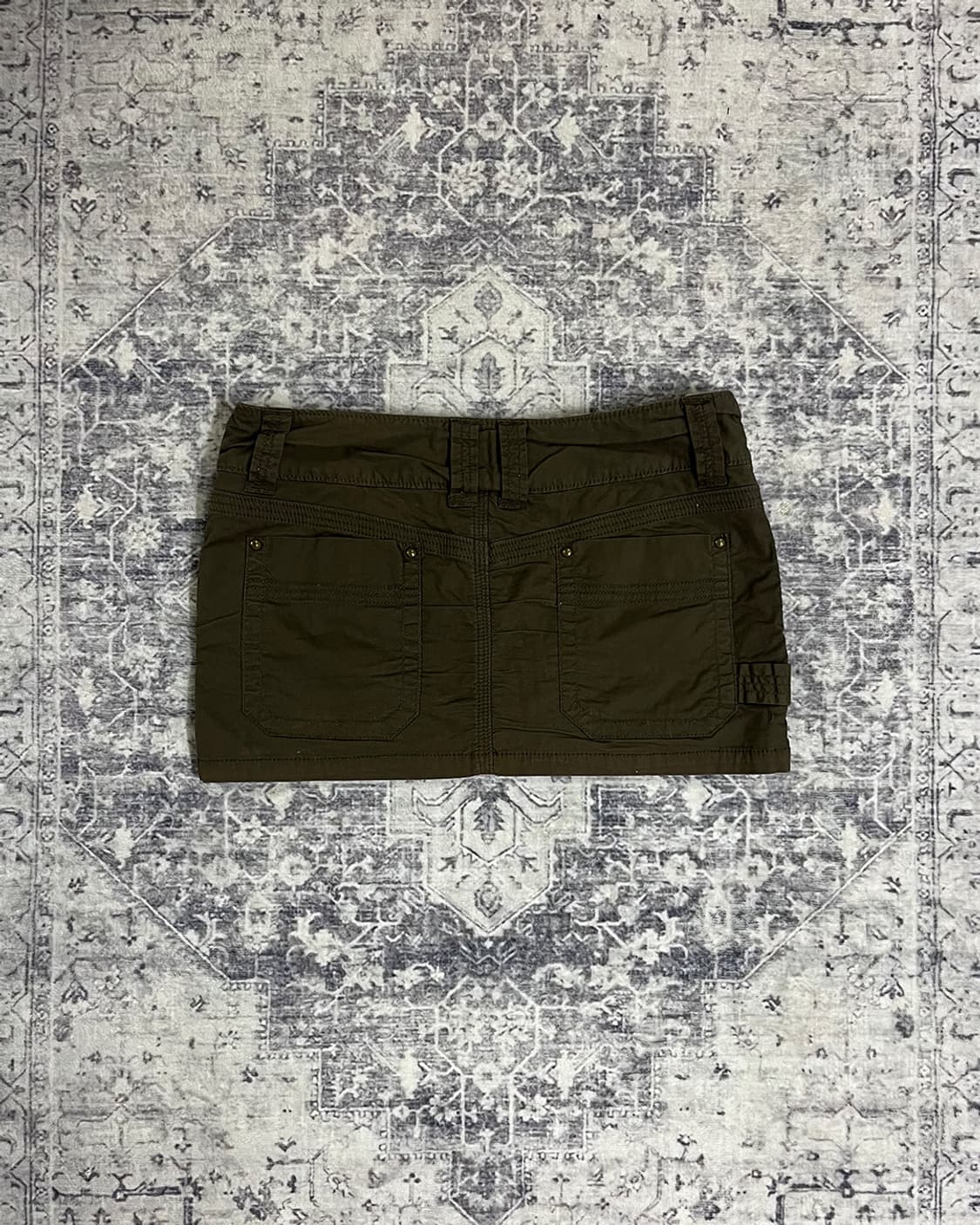 00's Y2K Shirring Utility Mini Skirt 상품이미지4