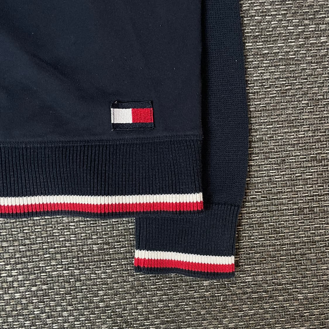 타미힐피거 빅로고 배색 크루넥 스웻 맨투맨 M 상품이미지4