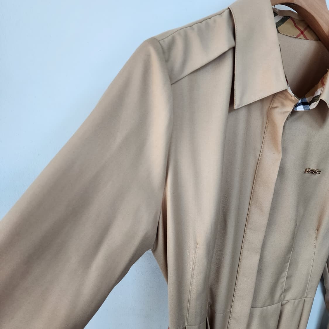 B디자인 벨트 롱 원피스 베이지 상품이미지5