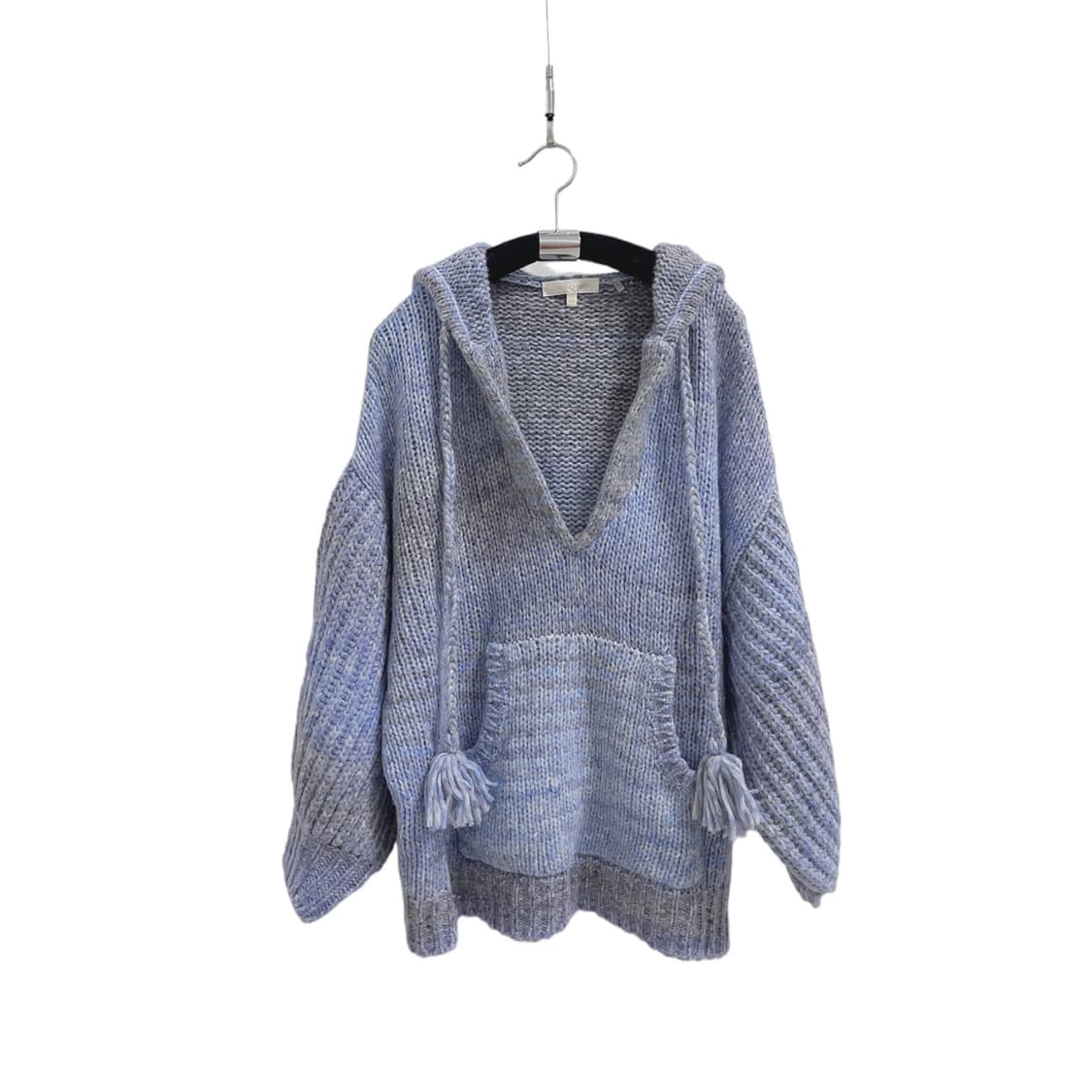 러브 쉑 팬시 알파카 울 혼방 폼폼 후드 니트 상품이미지3