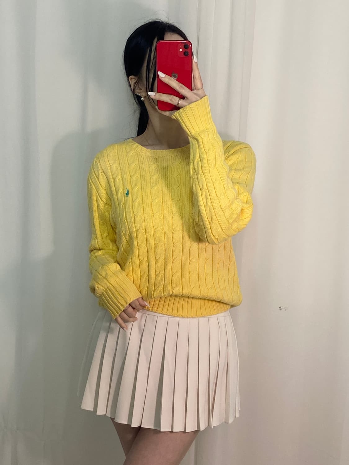 폴로 꽈배기 포니 니트
 상품이미지1