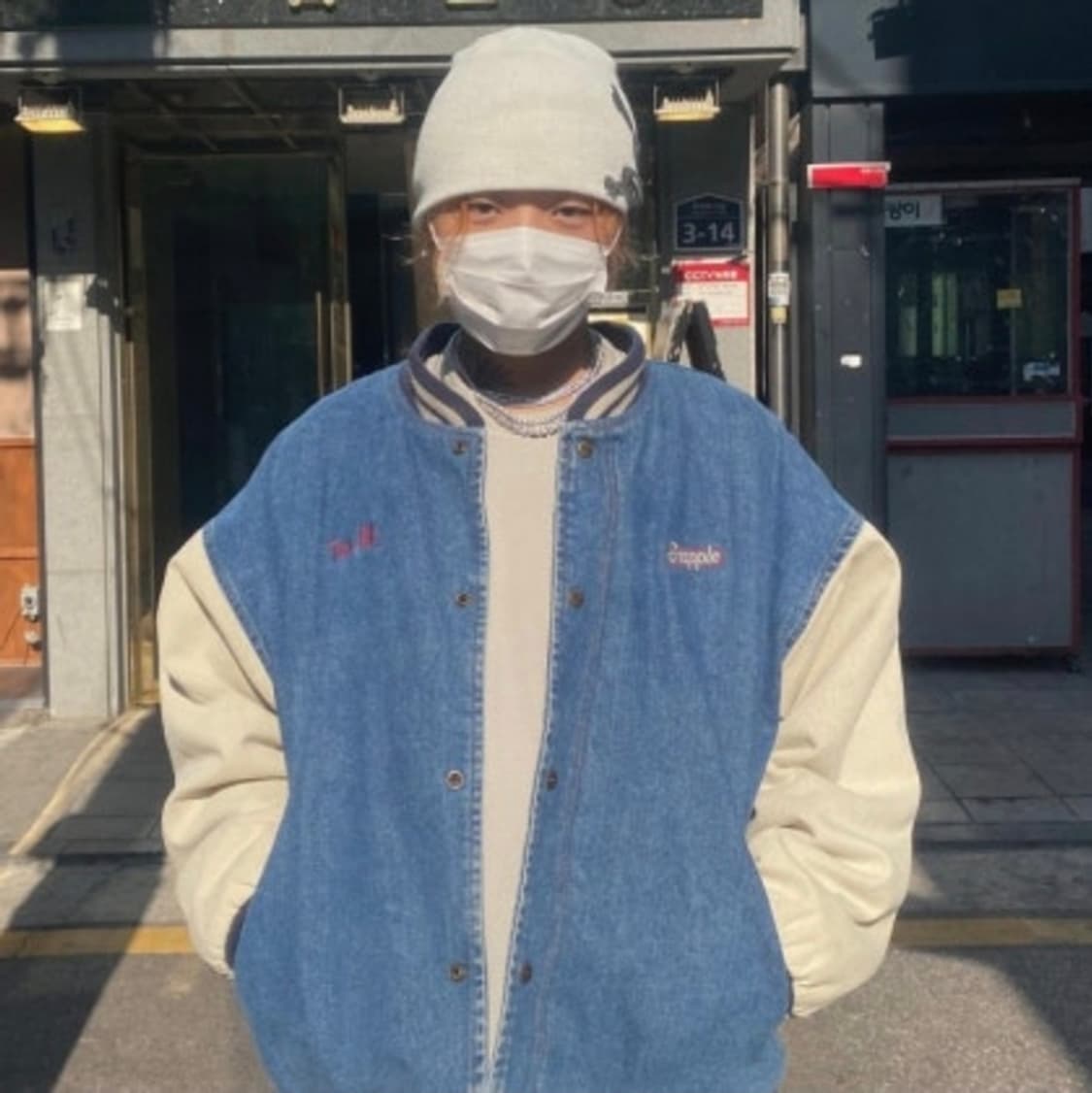 90's 빈티지 Dunbrooke 데님 바시티 자켓 XL 상품이미지9