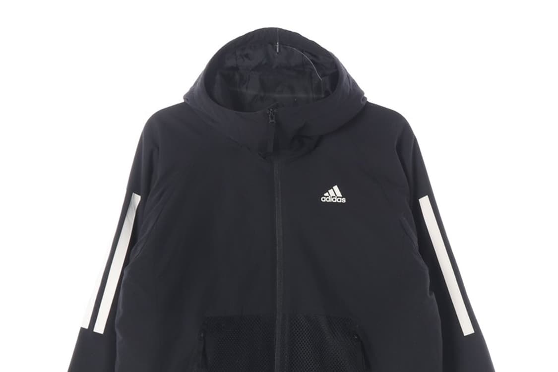 아디다스 W BTS 3S 후드 패딩 자켓 블랙 M 상품이미지4