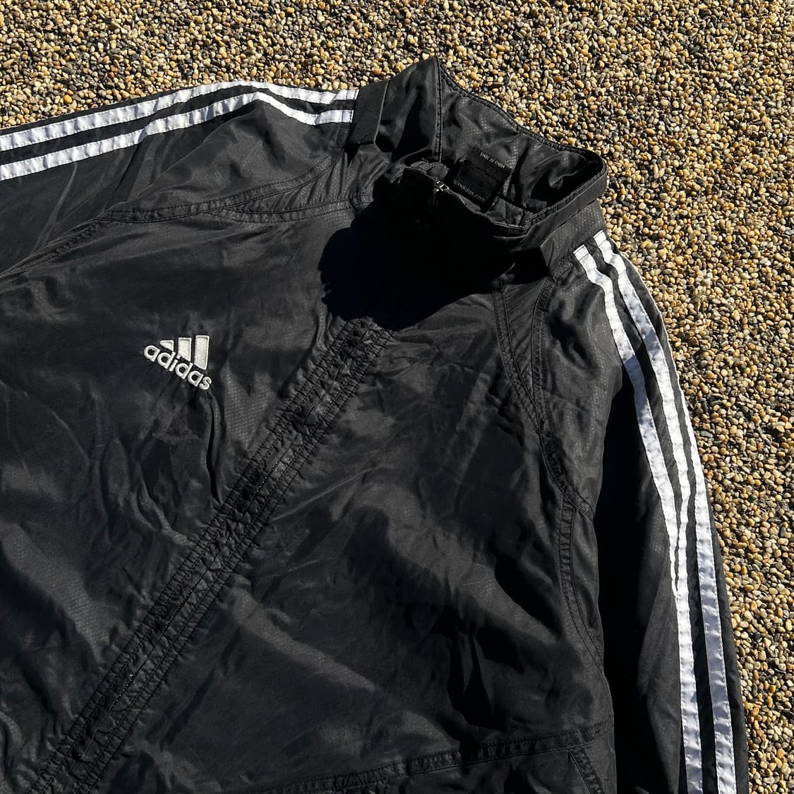 아디다스 블랙 바람막이 패딩 자켓 상품이미지2