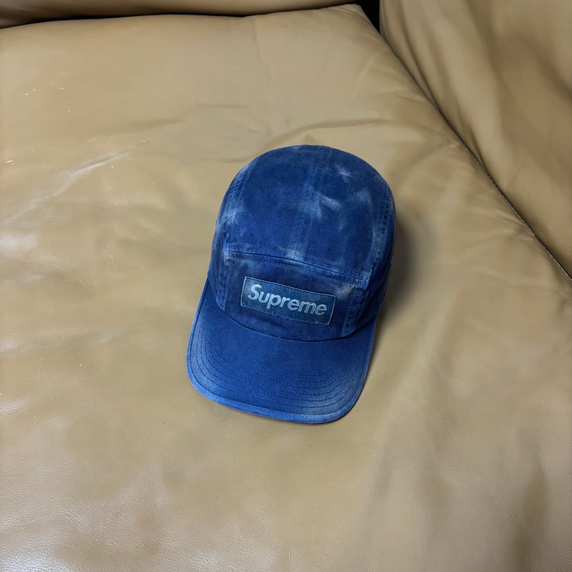 Supreme 슈프림 오버다이드 네이비 캠프캡 모자 (Overdyed) 상품이미지1