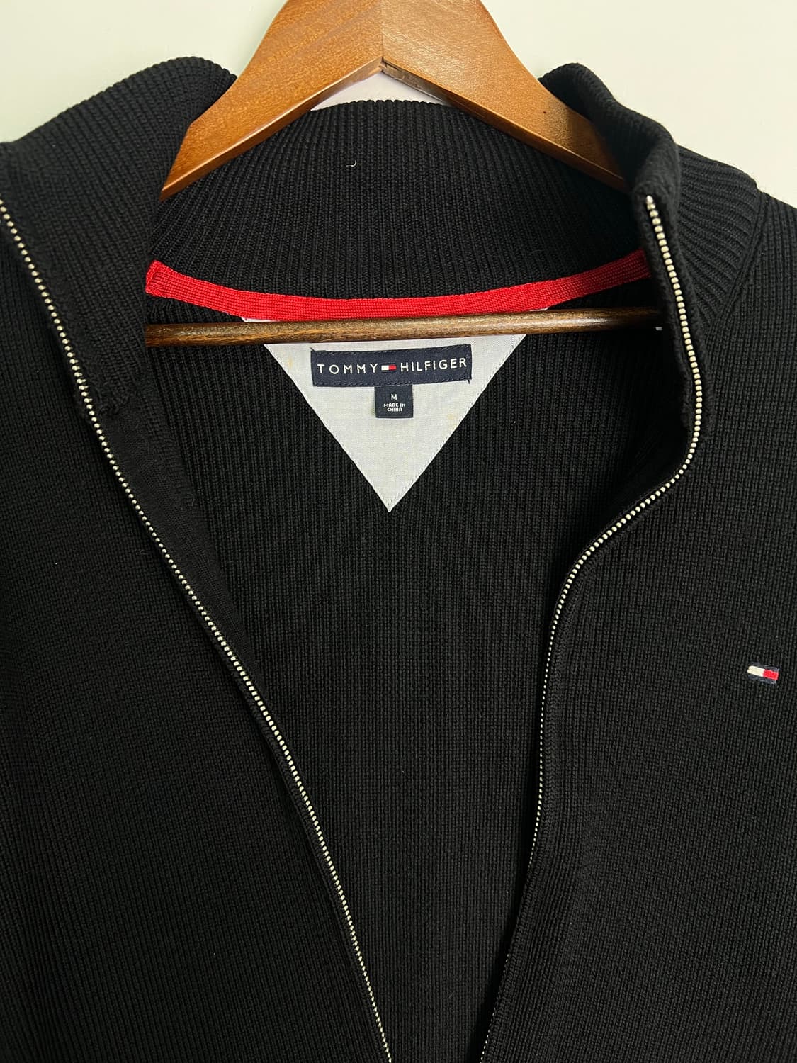 TOMMYHILFIGER 블랙 니트집업 상품이미지2