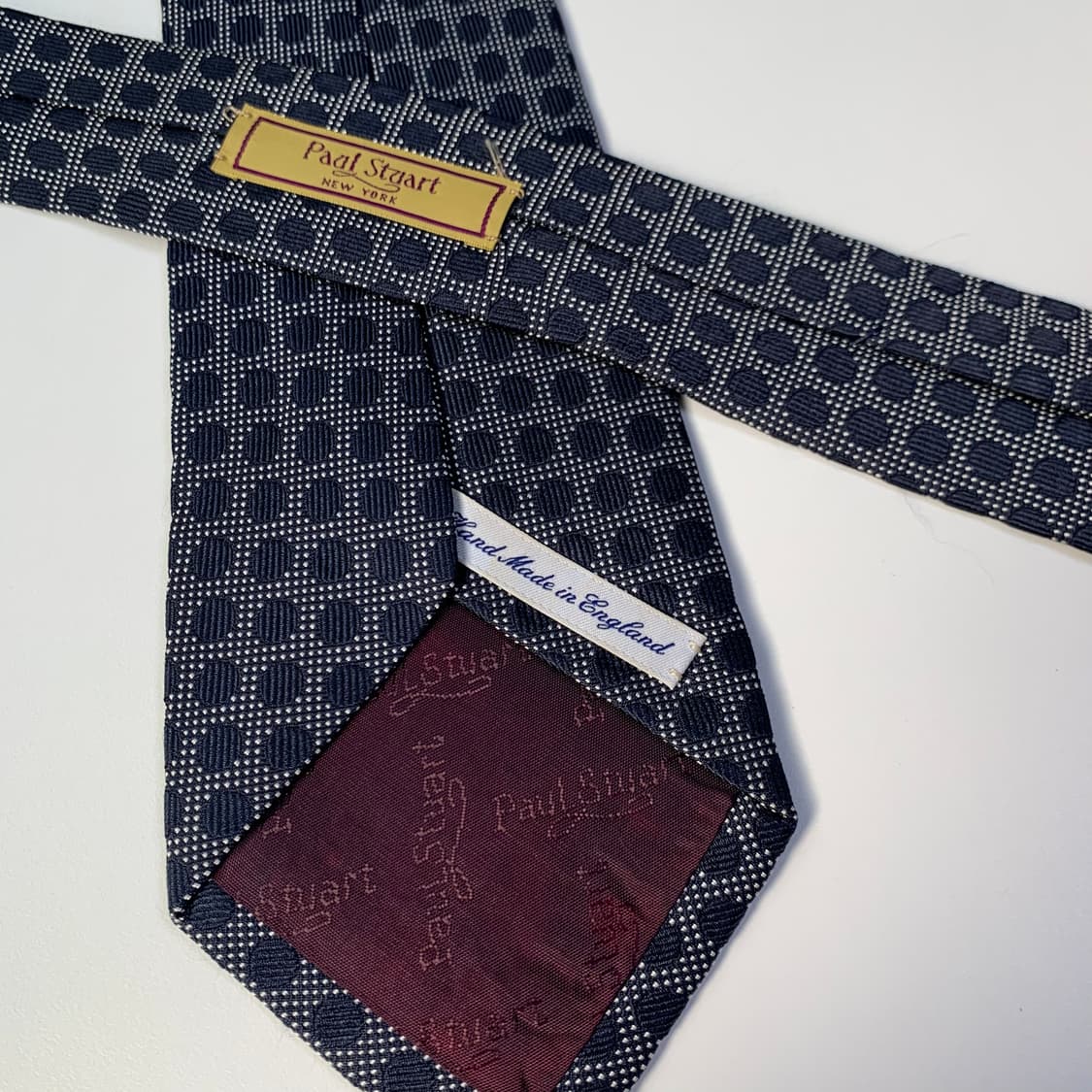 폴스튜어트 네이비 클래식 명품넥타이 A+등급 최상급 상품이미지6