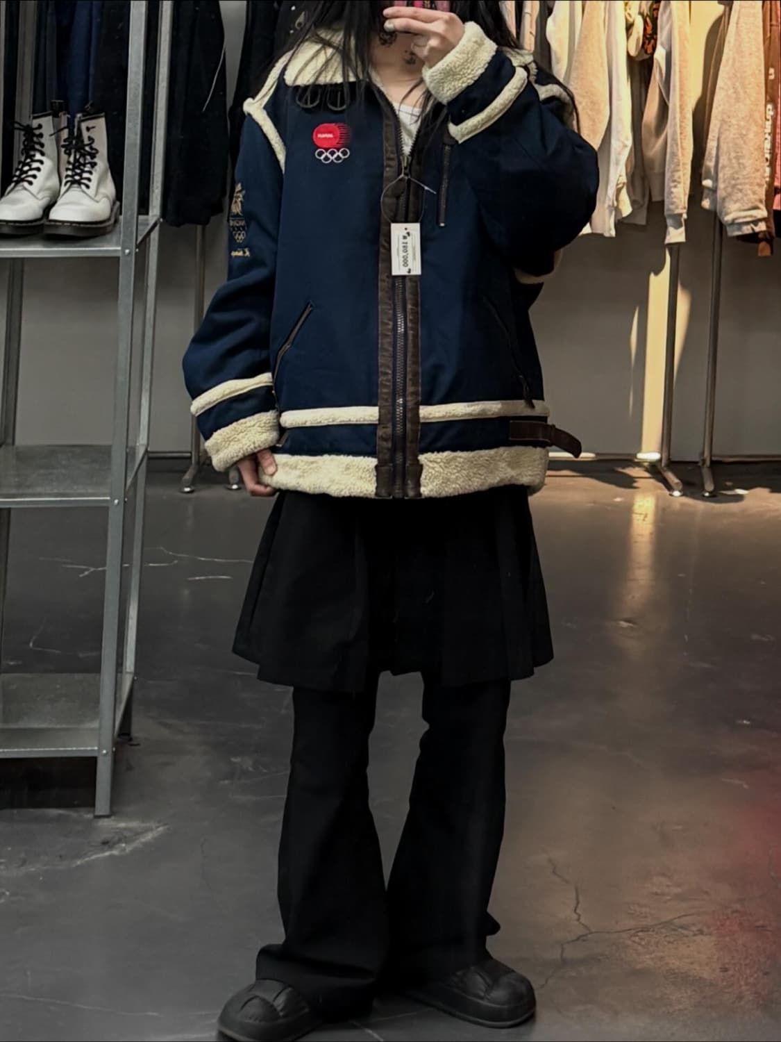 미즈노 98나가노 올림픽 일본 빈티지 무스탕 자켓 A3625  상품이미지1