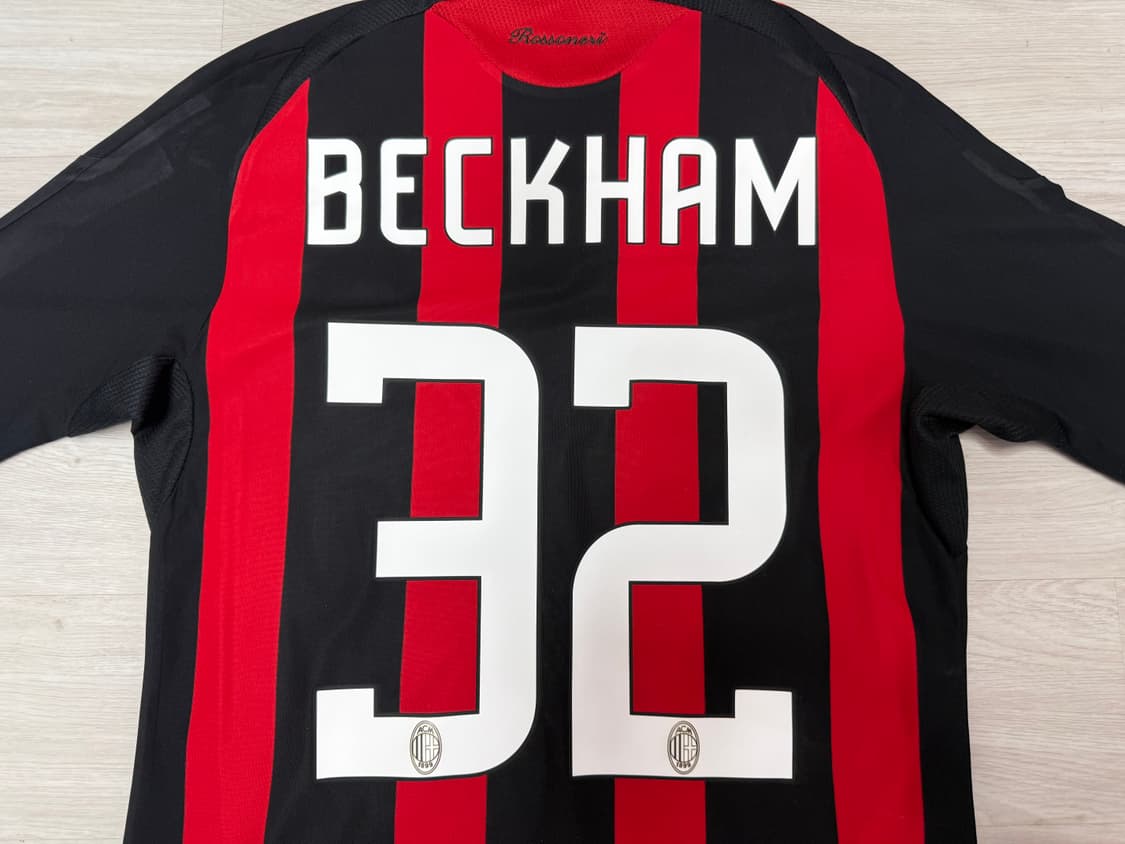 [S] 아디다스 AC밀란 08-09 홈 베컴 마킹 유니폼 상품이미지4