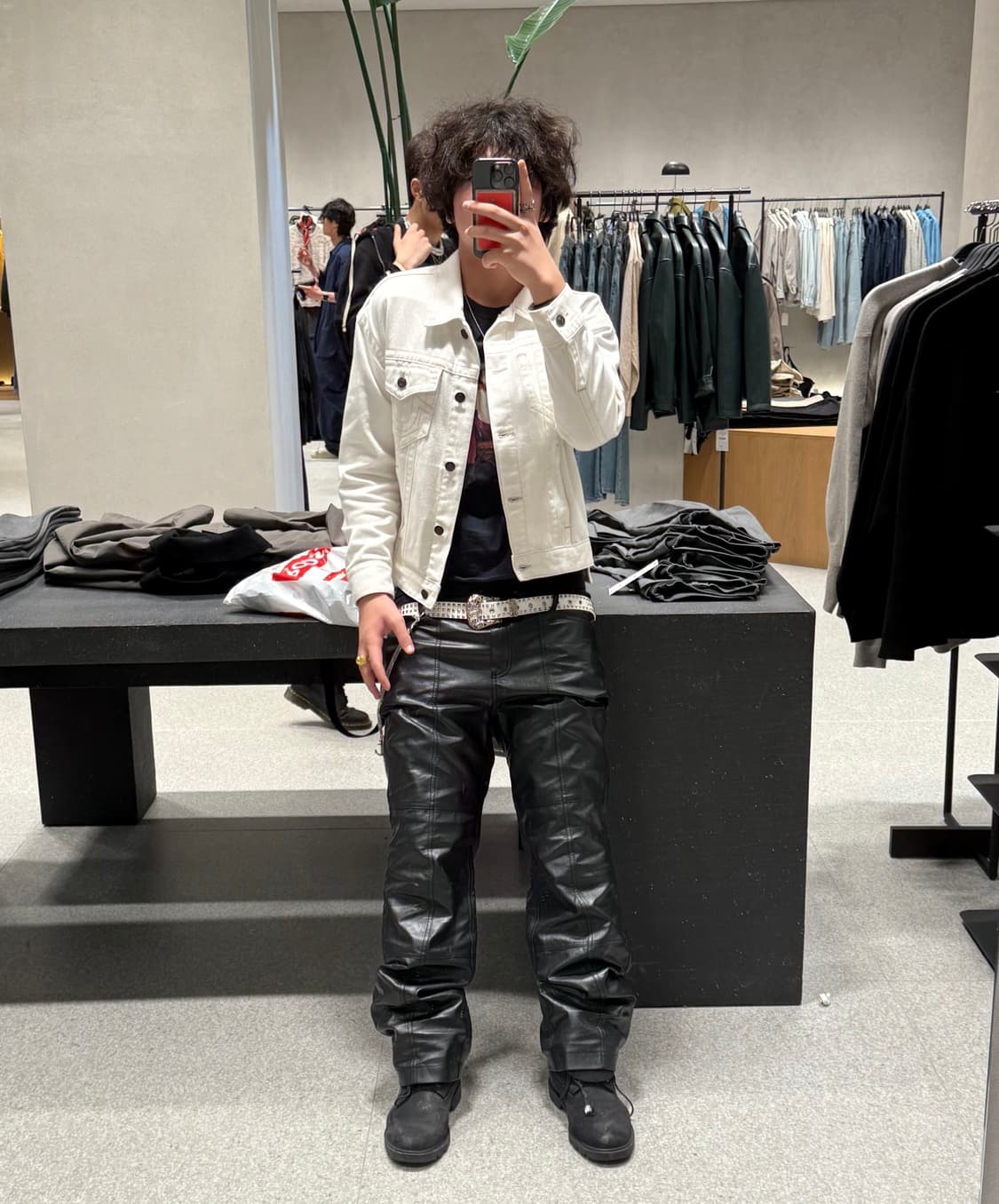 빈티지 레더팬츠 상품이미지2
