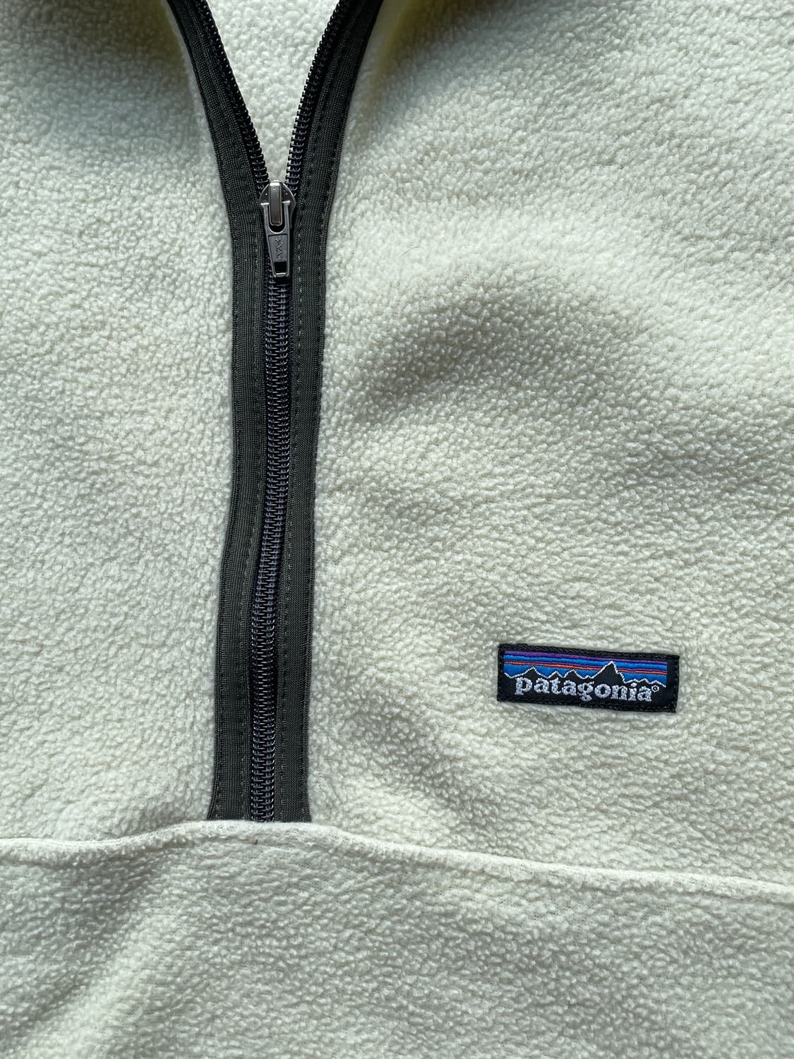 파타고니아 집업 신칠라 베이지 그레이 마수피얼 플리스 빈티지 상품이미지4