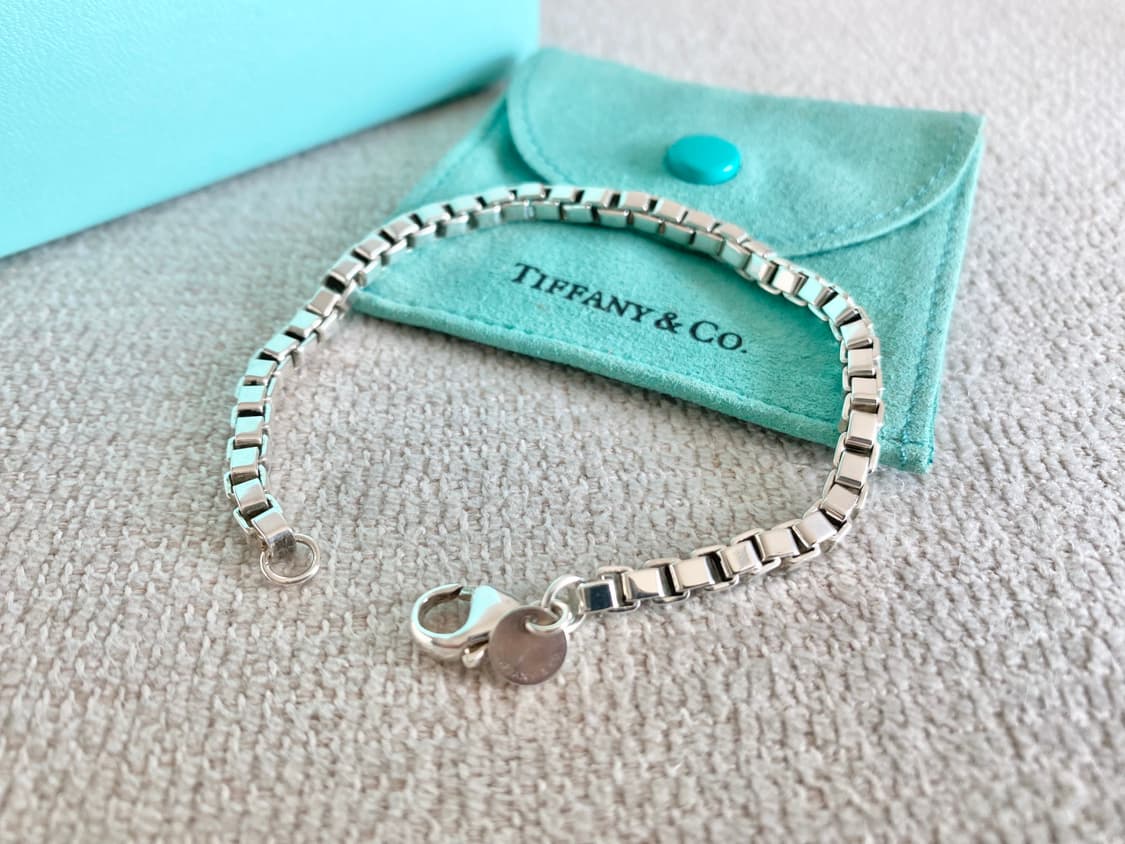 티파니 실버 베네치안 팔찌 18.5CM 남녀공용 상품이미지1