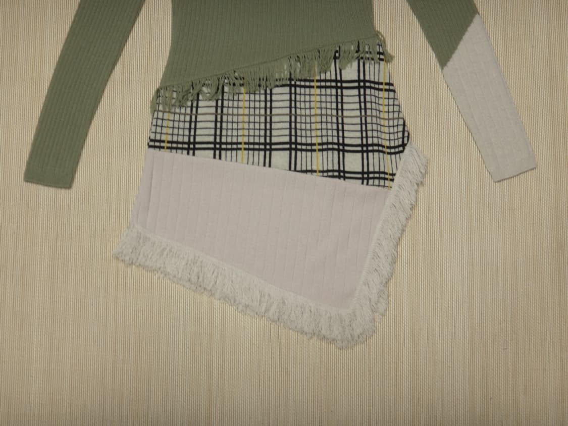 (XS) 앤더슨벨 비대칭 컬러 차단 터틀넥 스웨터 상품이미지7