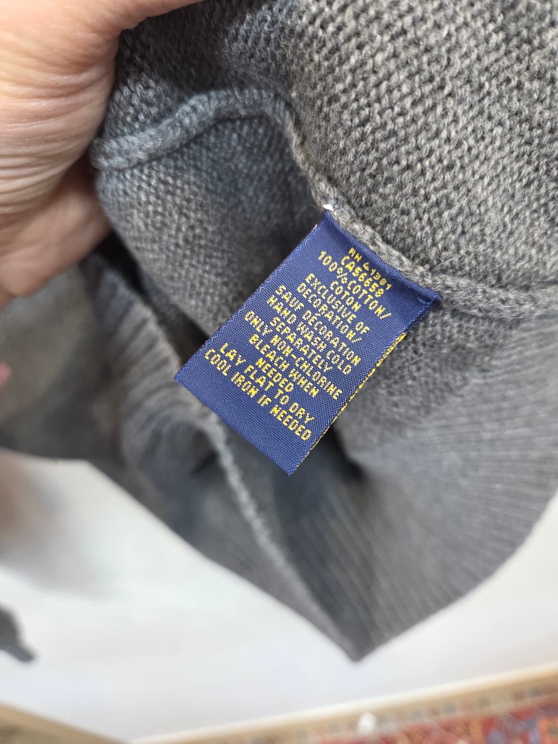 폴로랄프로렌 하프버튼 니트 m 상품이미지4