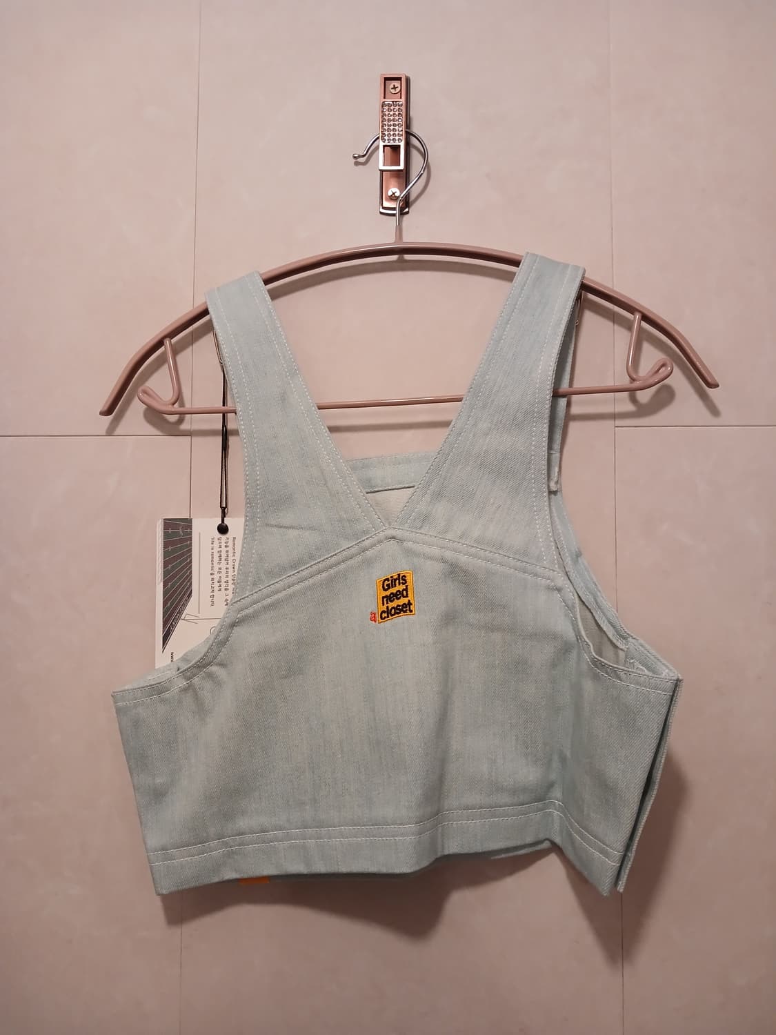 로맨틱크라운 정품 여성 청 멜빵 뷔스티에 85 사이즈 상품이미지7