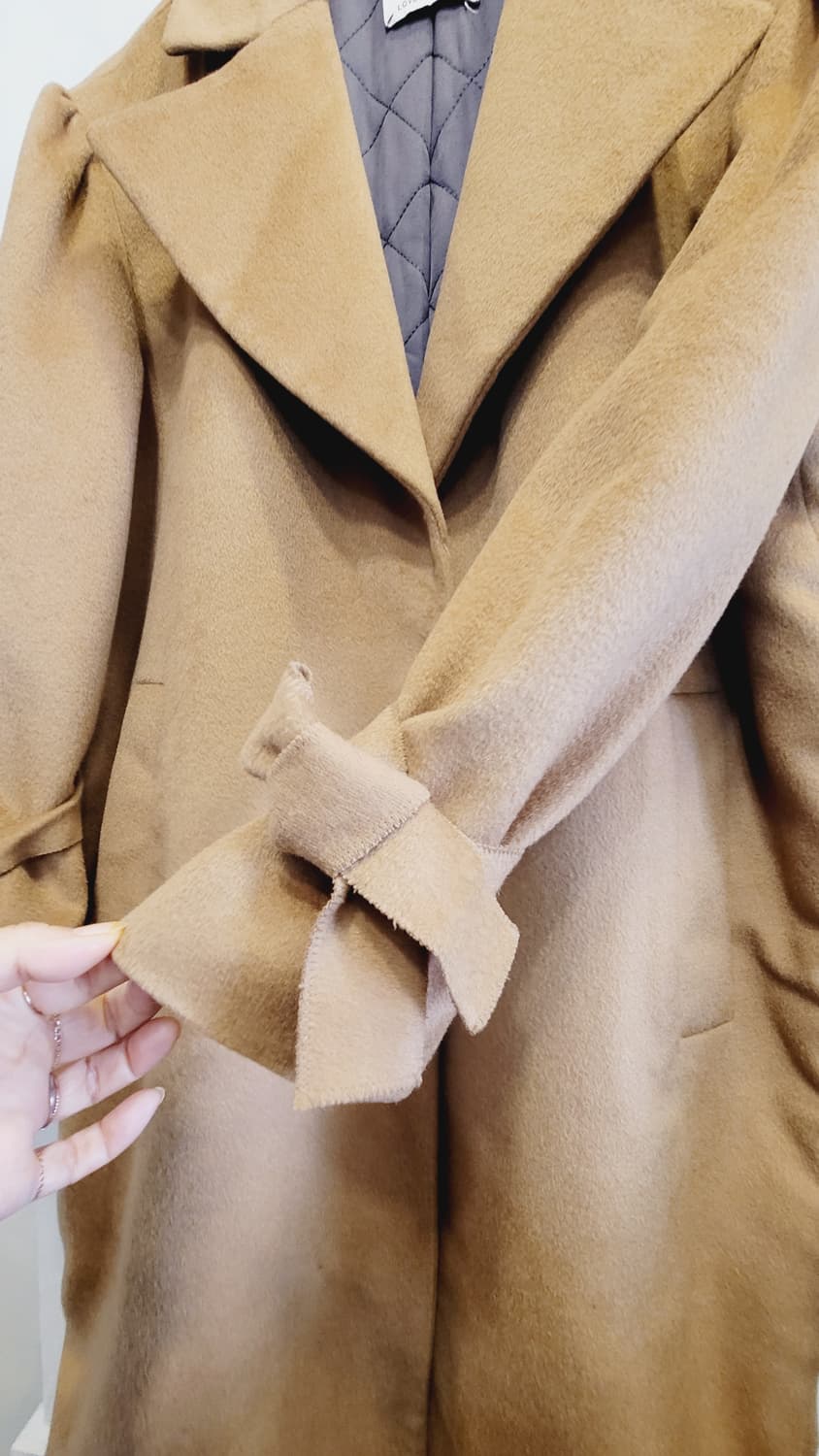 Love for robe 울 캐시미어 프릴코트 상품이미지2