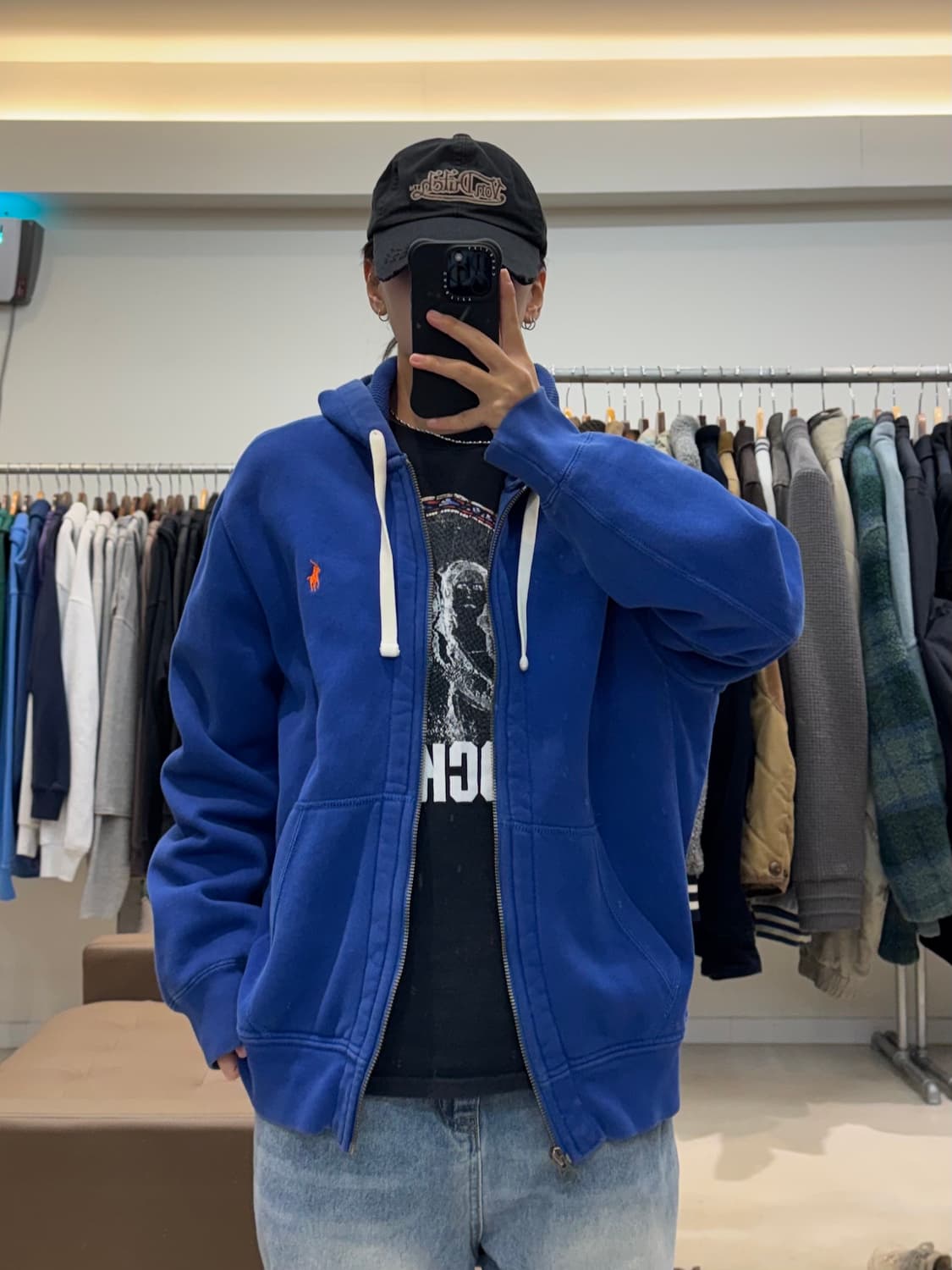 폴로 랄프로렌 와플 후드집업 상품이미지5