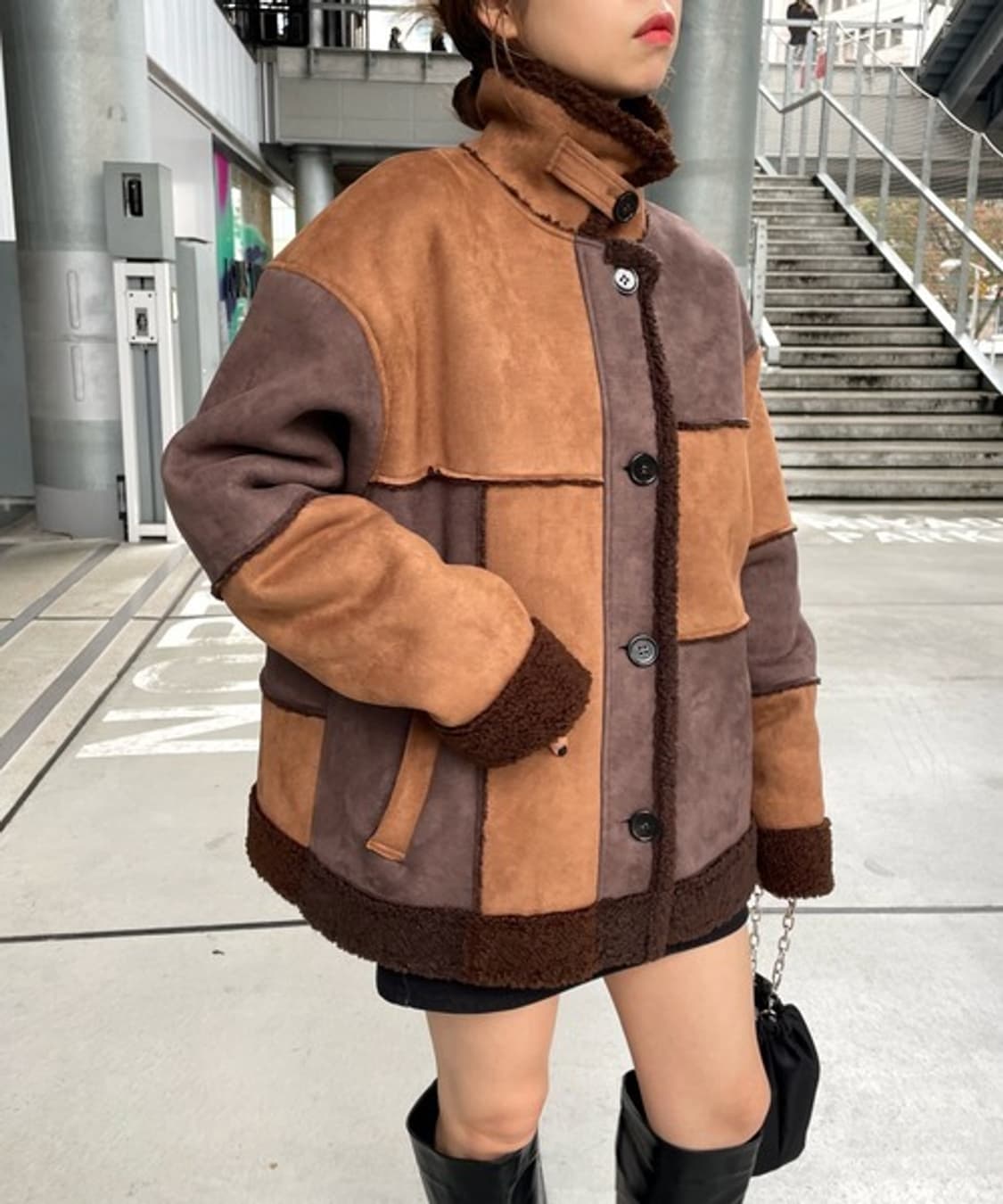 WHO'S WHO gallery Fake Mouton Jacket 상품이미지5