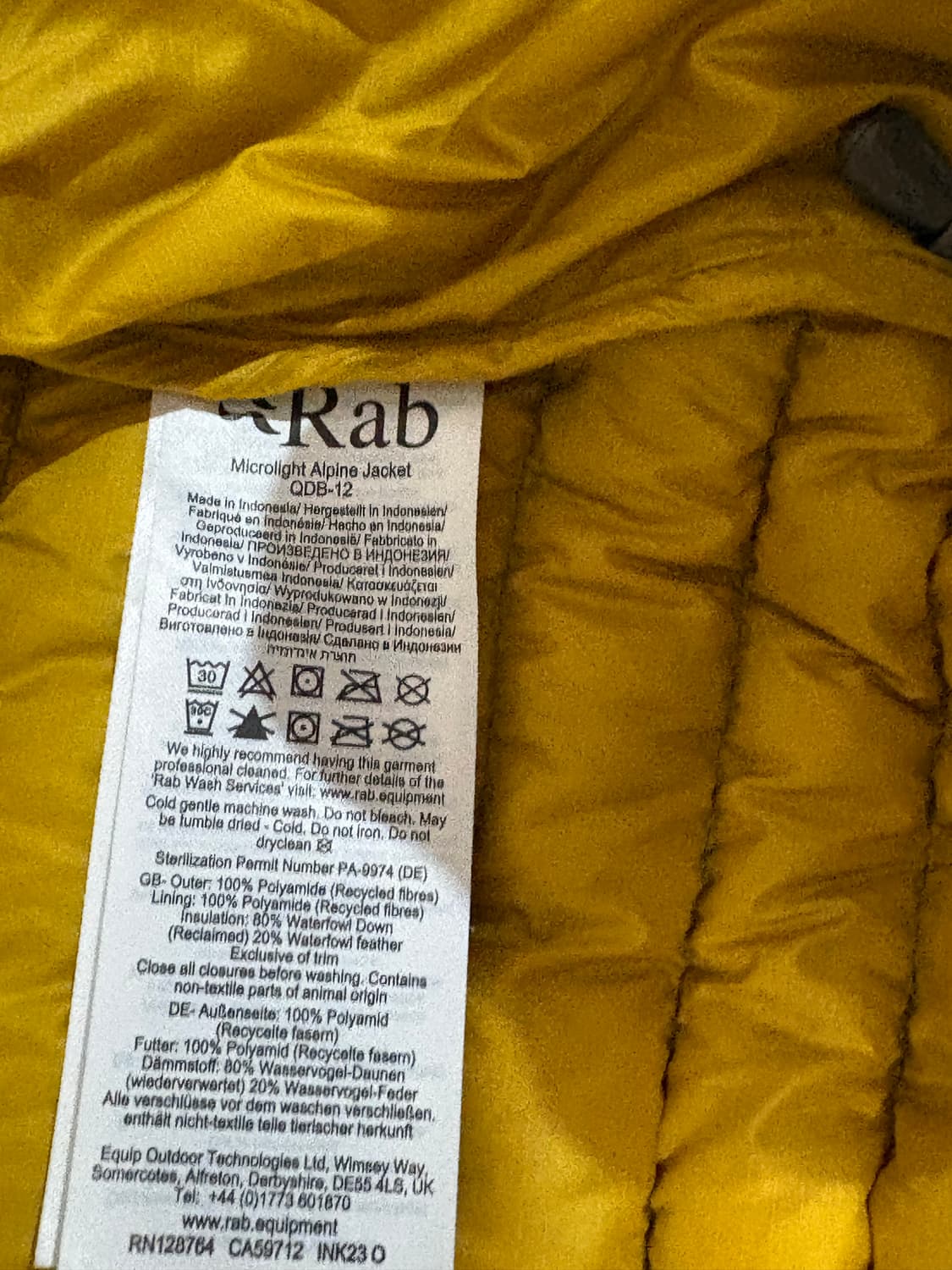 Rab경량패딩 상품이미지5