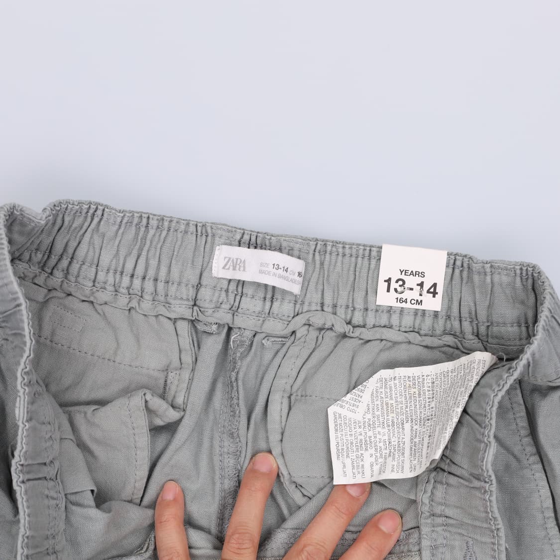 [13-14Y] 새상품 자라 키즈여성 밴딩 마 팬츠 1216H1 상품이미지4