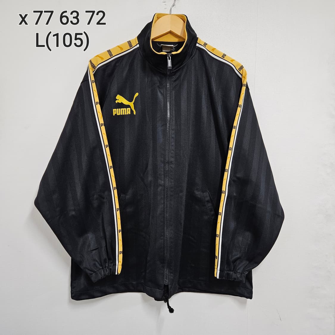 90's 빈티지 퓨마 백로고 사이드라인 져지 상품이미지1