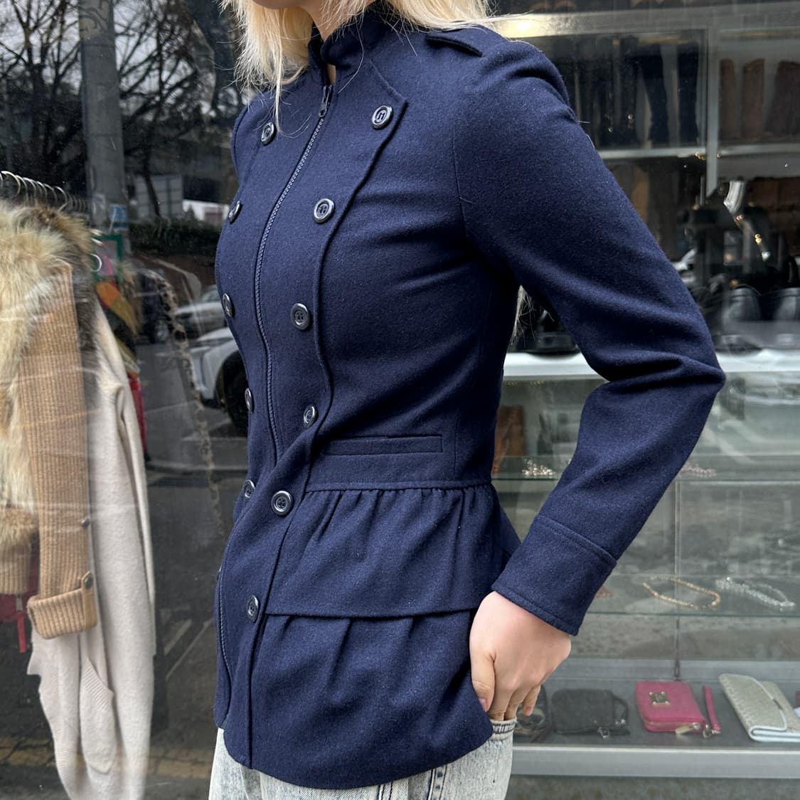 00s 빈티지 러플 나폴레옹 단주 자켓 상품이미지8