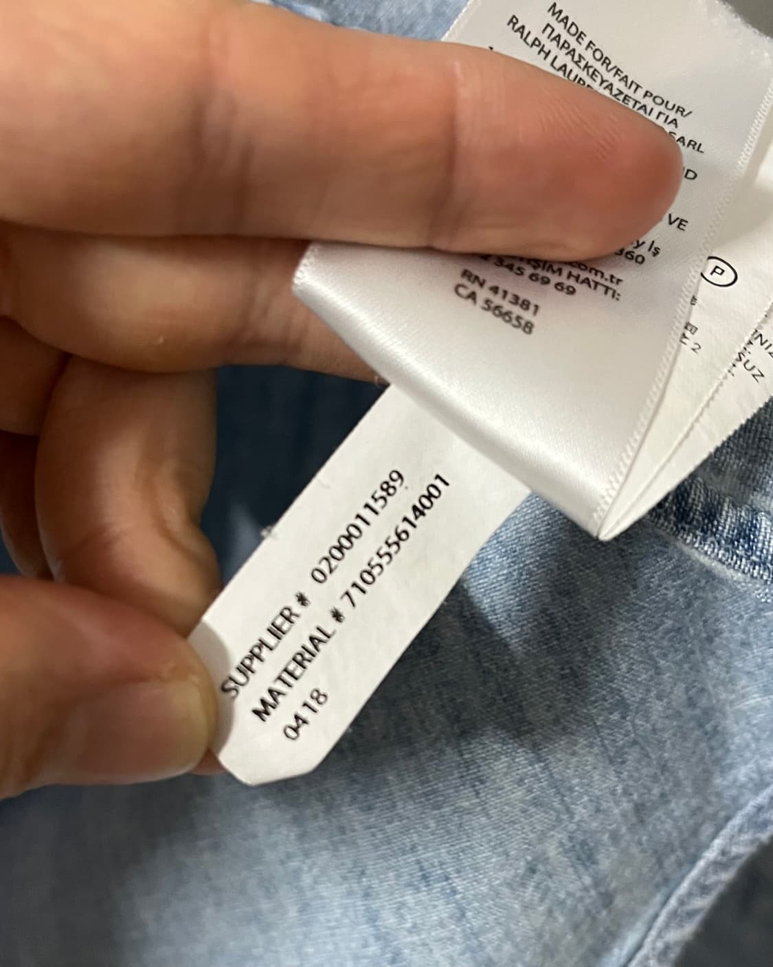 폴로랄프로렌 샴브레이 연청 데님 셔츠 상품이미지9