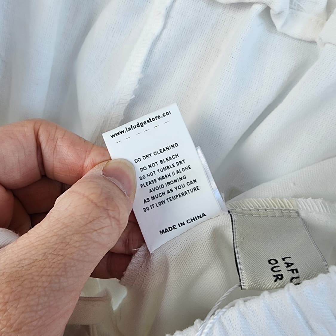 라퍼지스토어 화이트 면 팬츠 상품이미지9