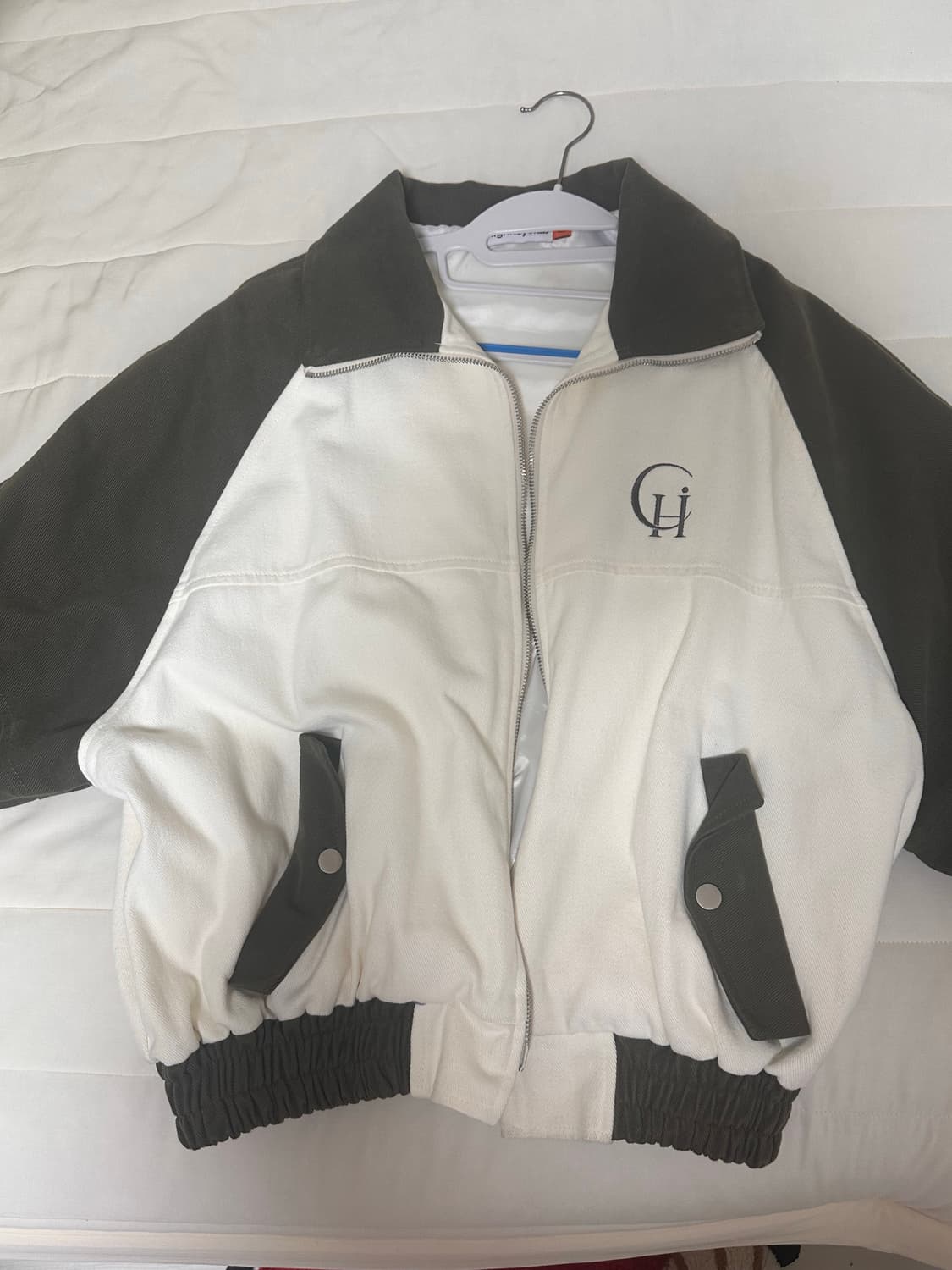 하이키클럽 콘트라스트자켓 카키 상품이미지4