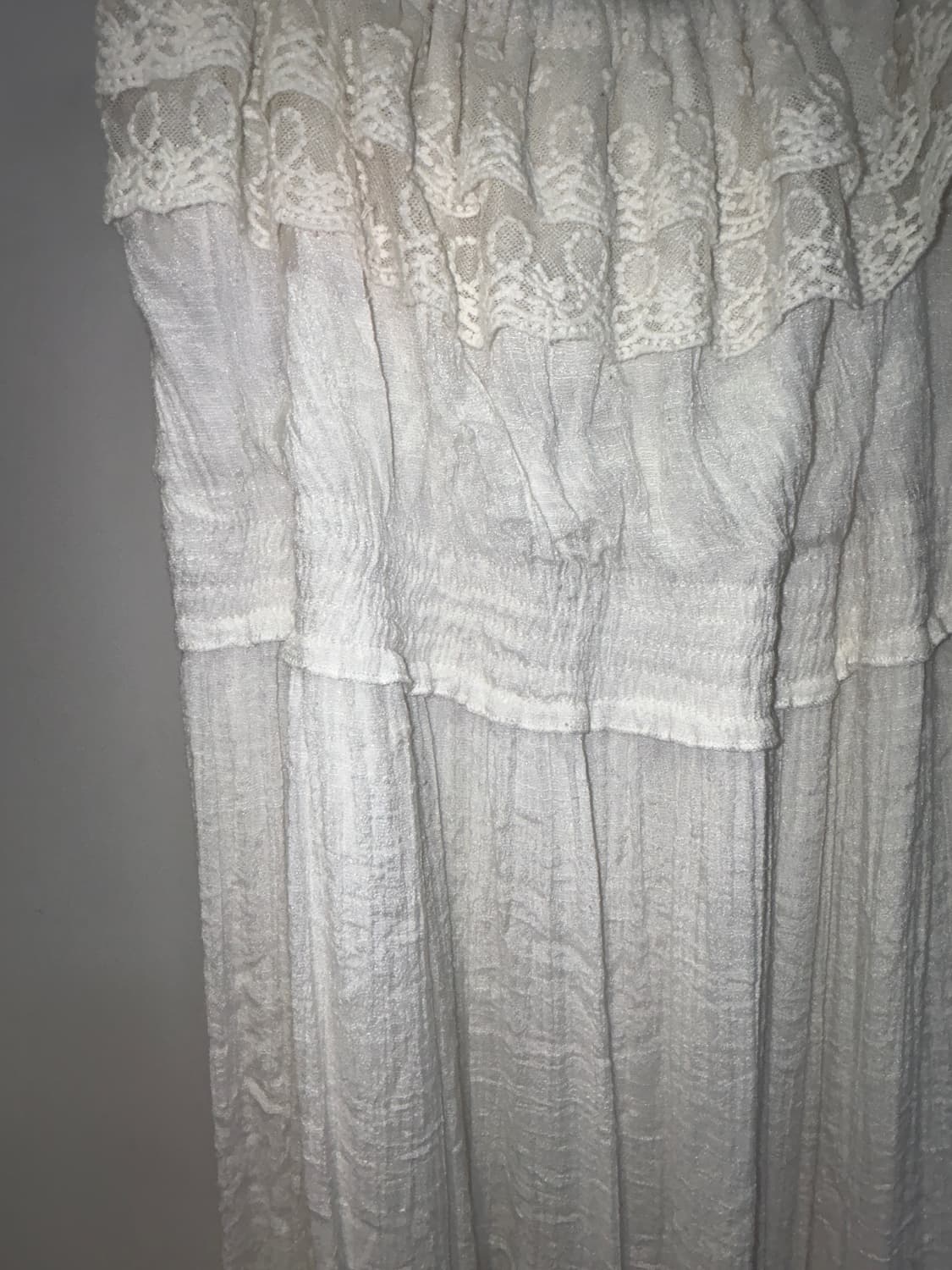 레이스 밴딩 맥시 스커트 상품이미지3