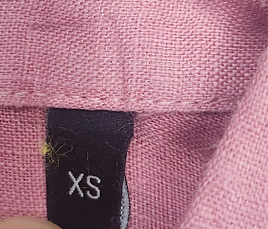 Theory 띠어리 핑크 린넨 셔츠 XS (55반까지) 상품이미지3